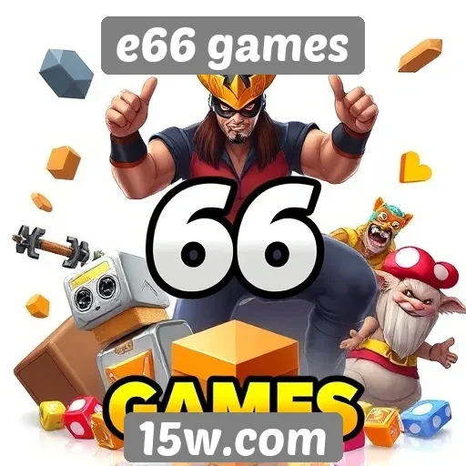 Visão geral dos jogos disponíveis no site e66 games